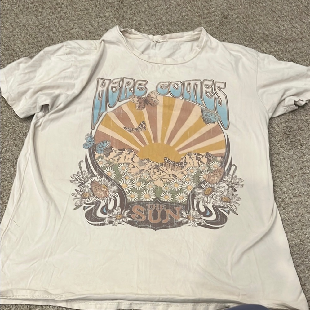 Altar'd State White Graphic Tee